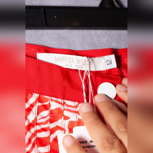 Marissa Wilson New York Mimi Shiny A Line Pleated Skirt 12 - Picture 5 of 9